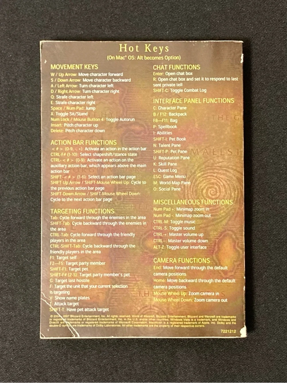 2004 World of Warcraft Game Manual Paperback